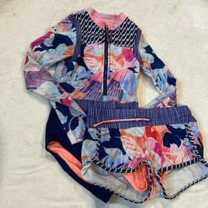 Athleta girls swim set